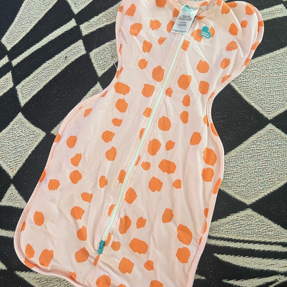 Love to Dream Peach Polka Dot Sleep Sack